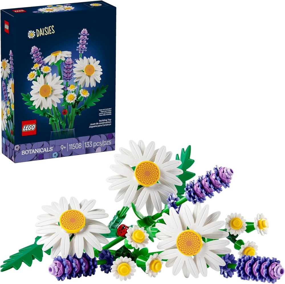 LEGO Botanicals Daisies Building Toy - Artificial Flowers Crafting Kit - 11508