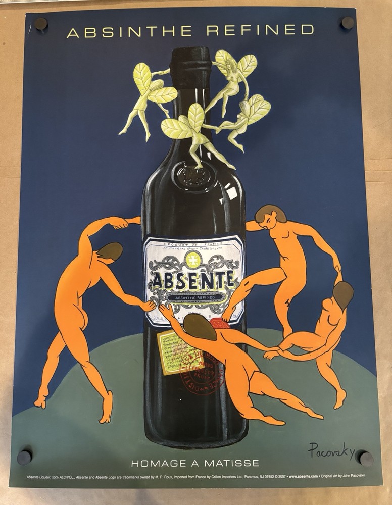 HENRI MATISSE Homage by John Pacovsky 2007 Absinthe Poster 19x26”-image