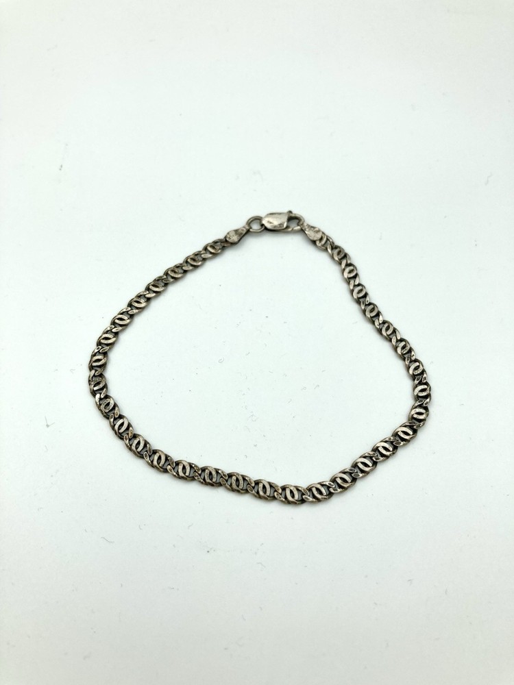 Vintage Cuban Link Chain Bracelet - 925 Sterling Silver - 7” - Designs By FMC