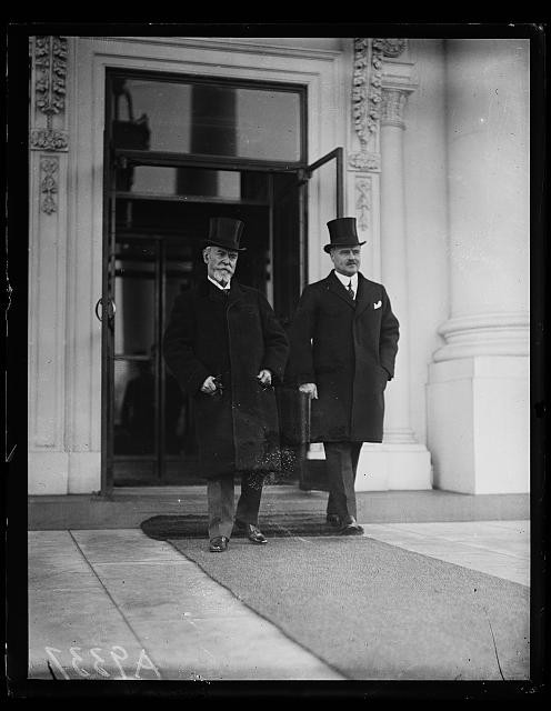 Photo:D.C., J.J. Jusserand, Washington, left. White House