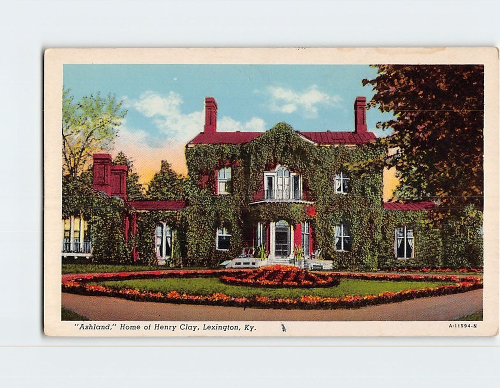 Postcard Ashland Home of Henry Clay Lexington Kentucky USA
