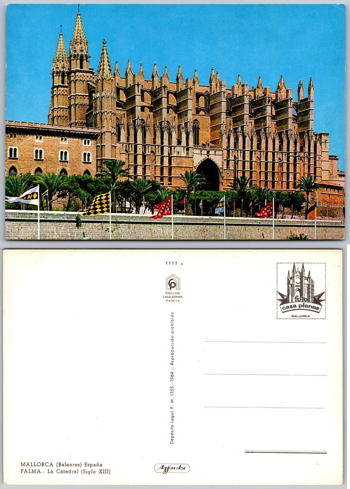 Continental Palma Mallorca Cathedral Postcard