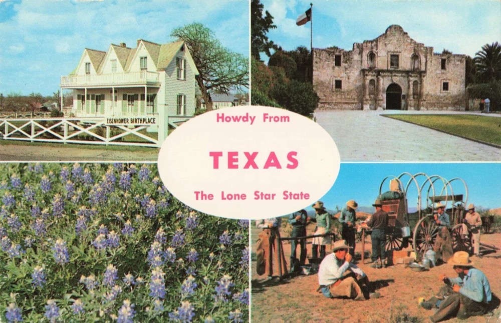 Howdy from Texas - The Lone Star State TX - Postcard
