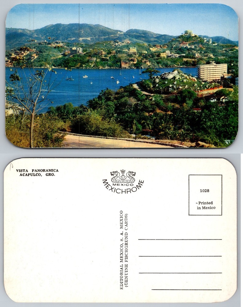 Vista Panoramica Acapulco Mexico Postcard
