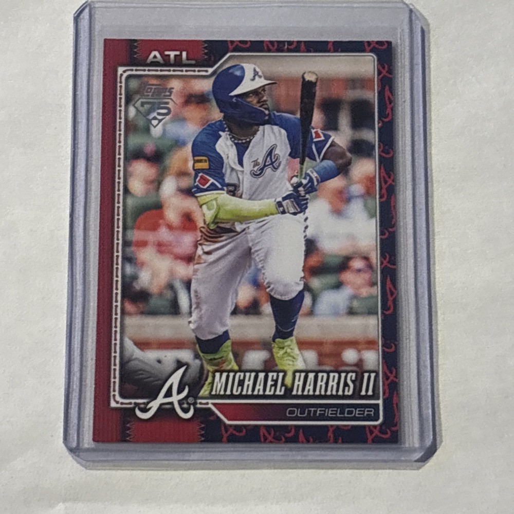 Michael Harris II 2026 Topps Series 1 #310 Braves Team Logo Border SP