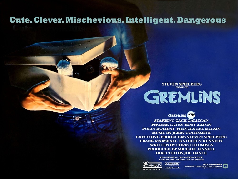 GREMLINS 1984 UK quad poster print 30x40