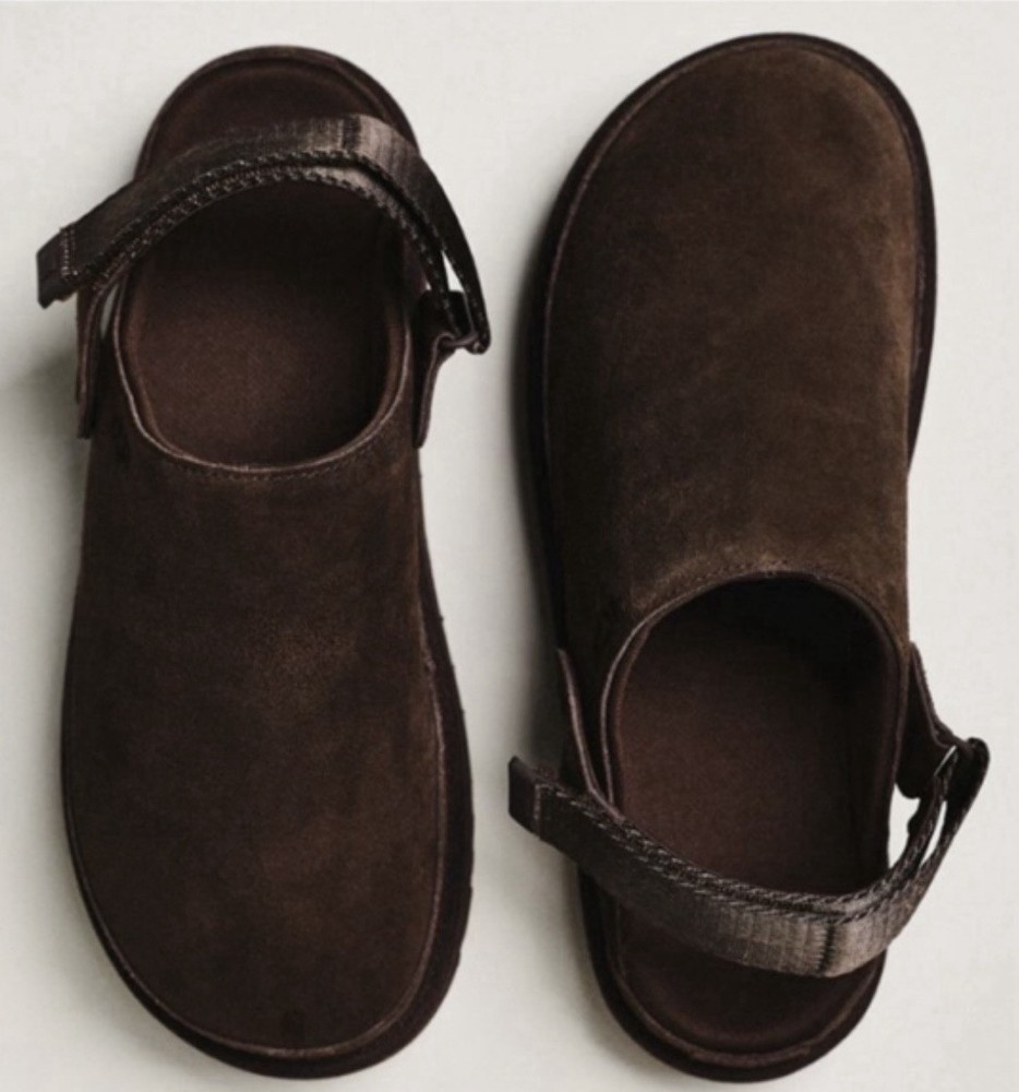 UGG Golden Star Suede Brown Clog - Size 5 - Brand New In Box