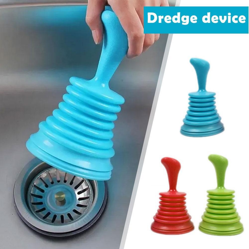 Toilet Sink Drain Bath Plunger Heavy Duty Rubber Unblocker Bathroom Kitche D5K9