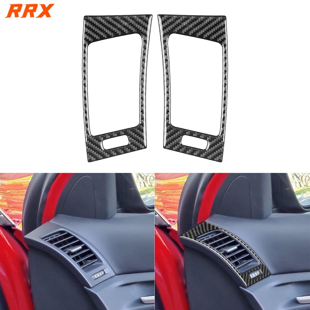 Real Carbon Fiber Interior Side Air Vent Outlet Cover Trim For Pontiac G8 08-09
