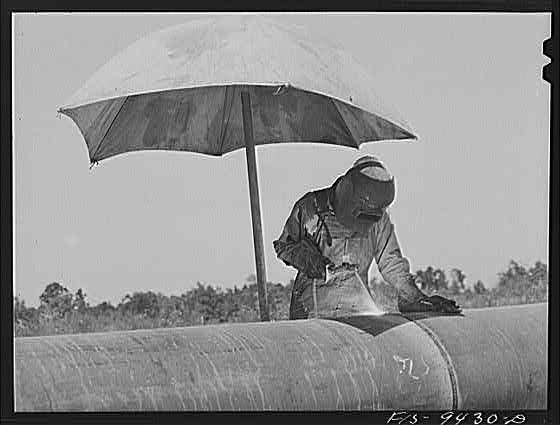 Longview Texas 1943 War Emergency Pipeline Welder Arkansas State Line