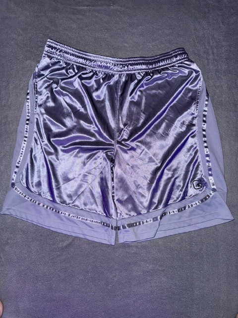 AND1 Basketball Shorts Men’s Size XXL Silver Athletic Mesh Lightweight Training