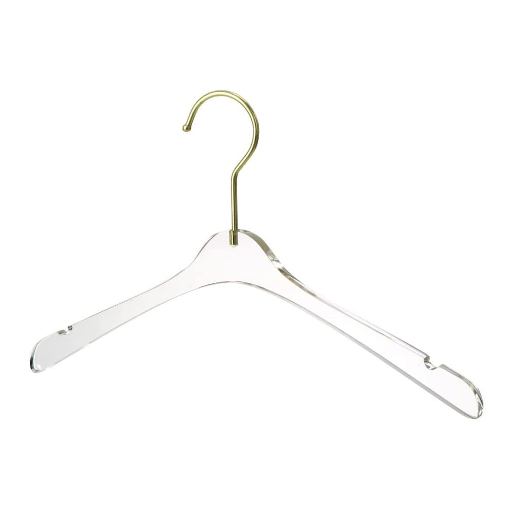 Premium Clear Acrylic Hangers for a Sleek Luxurious Wardrobe Organization Solution