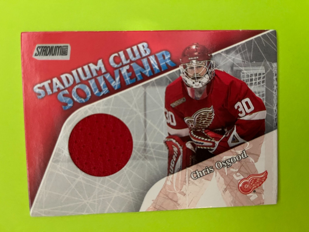 1999-00 Topps Stadium Club Souvenir #S-CO Chris Osgood Detroit Red Wings Jersey