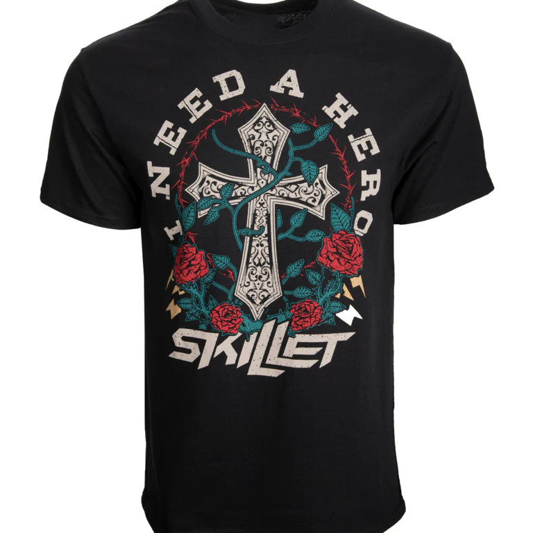 Skillet I need A Hero T-Shirt black unisex All sizes 2F06
