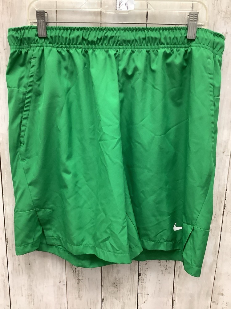 Nike Dri-FIT Men's Team Flex Woven Training Shorts Green Pockets Size Large