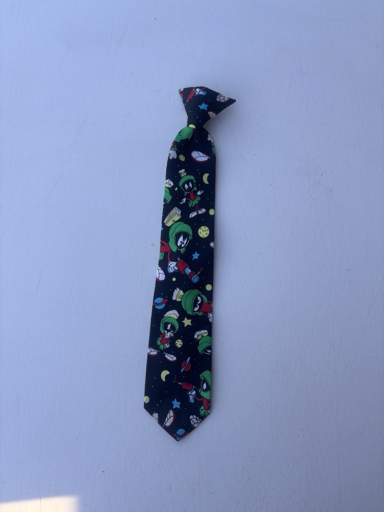 Looney Tunes Marvin The Martian 1997 Vintage Clip On Tie Warner Bros
