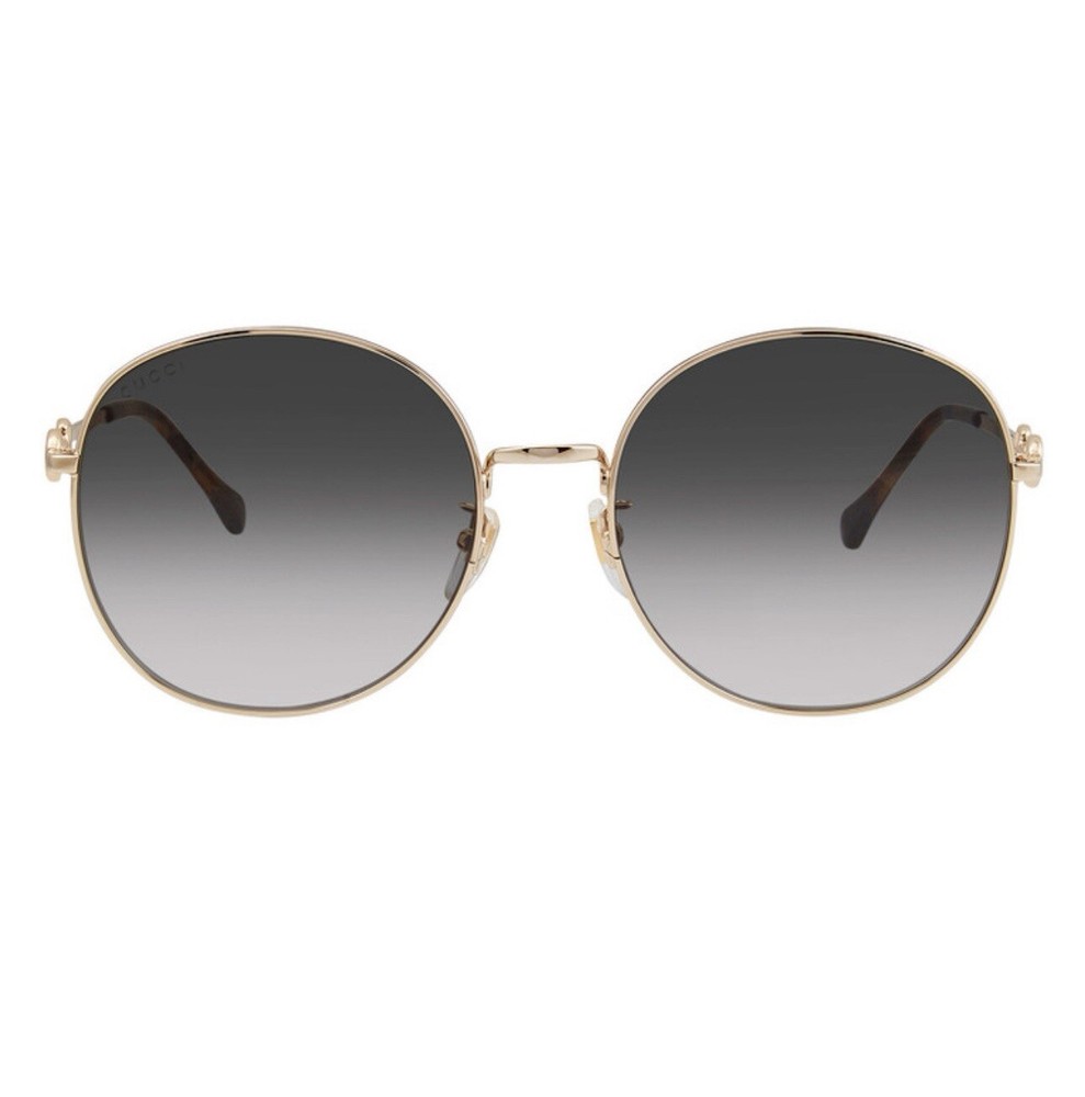 GUCCI Round Gold-Tone Sunglasses with Luxe Design