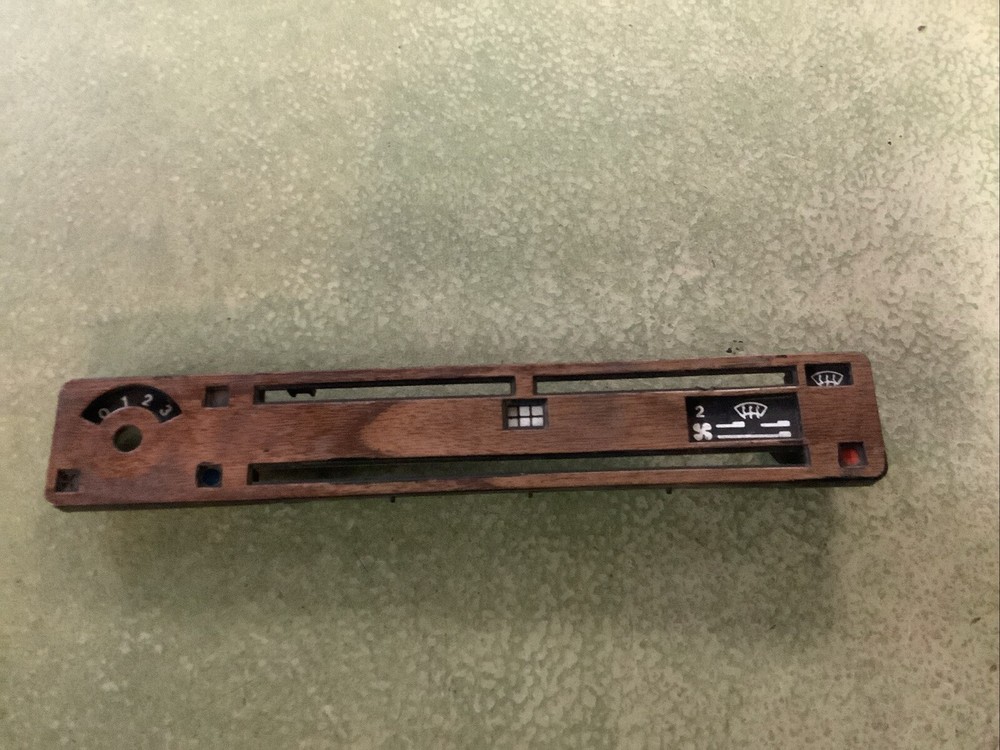 RARE VW Volkswagen MK1 Golf Rabbit WOODGRAIN HVAC Heater Control Panel 1976-79