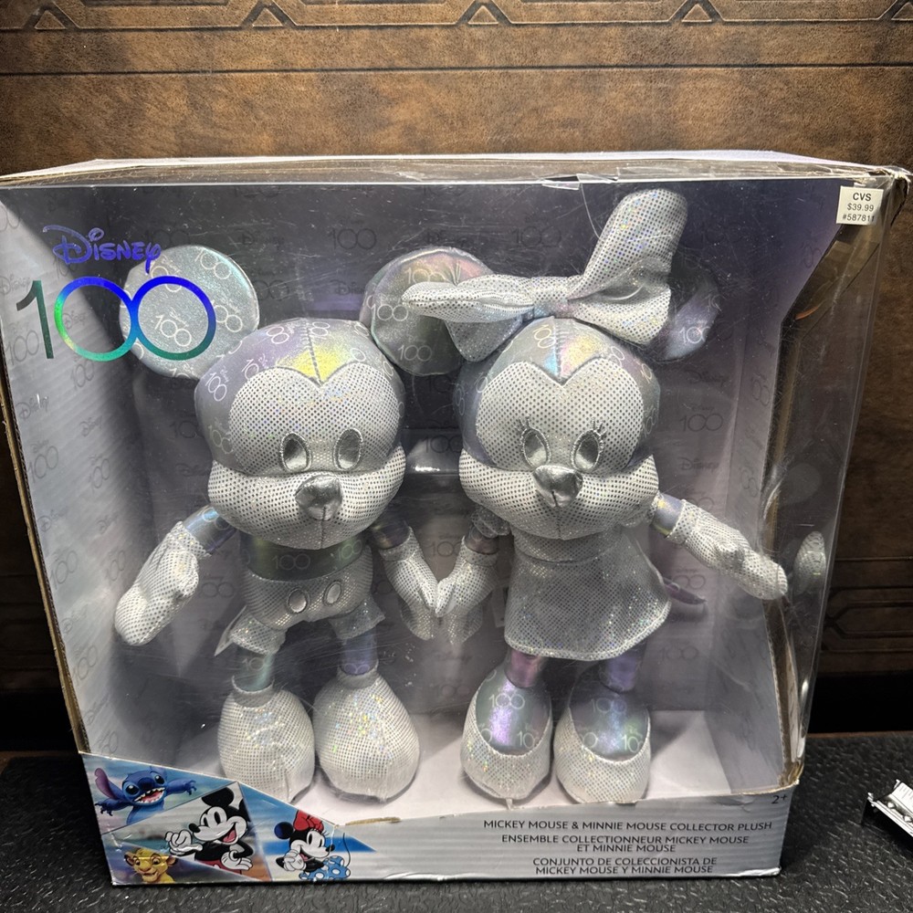 Disney 100 Years of Wonder Mickey Mouse & Minnie Mouse Collector Set Plush