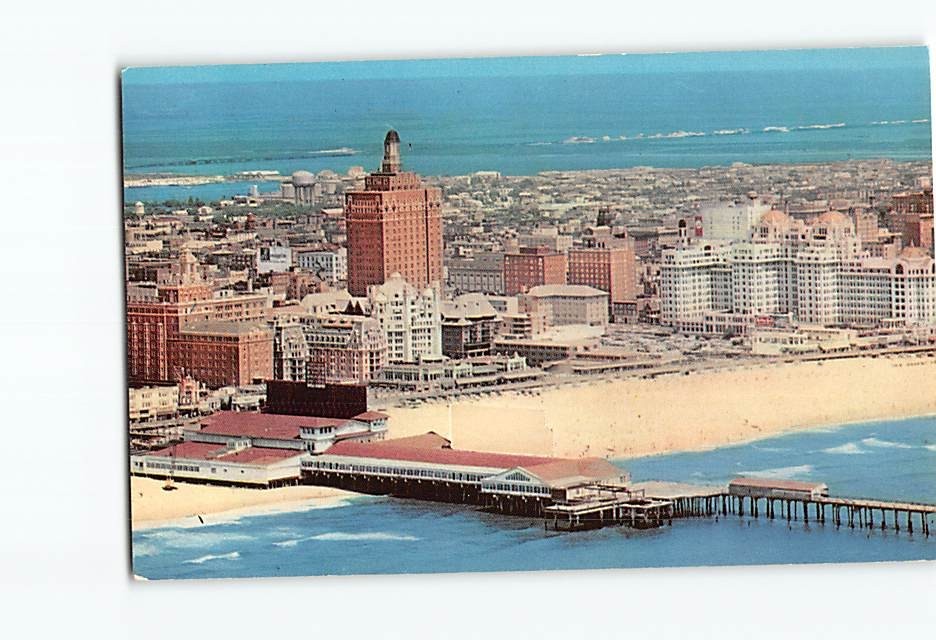 Postcard Aerial View Atlantic City New Jersey USA