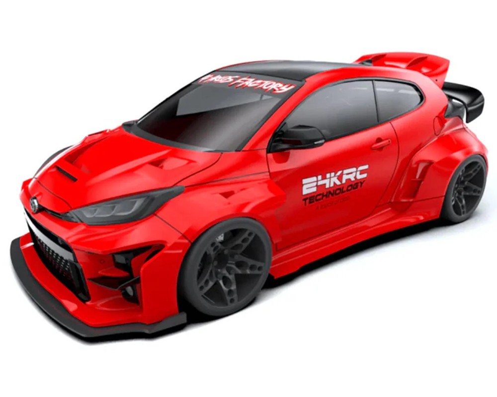 24K RC Technology 1/10 Toyota Yaris GR Drift Body (Clear) (257mm Wheelbase)🌟✨25 Years on eBay! 250,000+ feedback!✨🌟