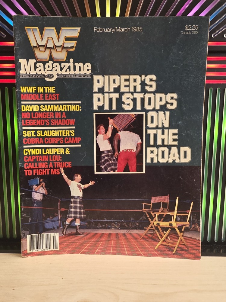 Wwf Wwe World Wrestling Federation Magazine February March 1985 Roddy Piper