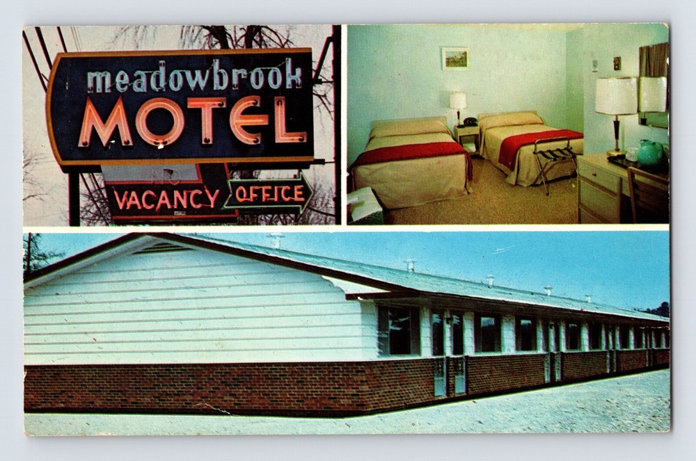 Postcard New Brunswick Stephen Canada Meadowbrook Motel 1960s Unposted Chrome