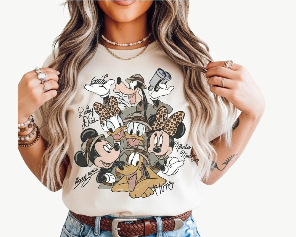 Disney Animal Kingdom Shirt Comfort Colors Mickey Safari Family 2026 1pc FS