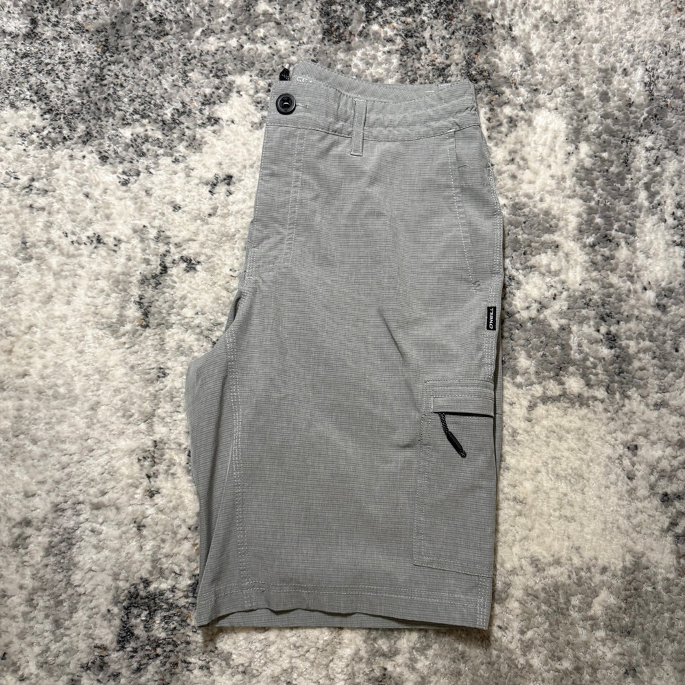ONeill Crossover Hybrid Shorts Mens 30 Grey Cargo Boardshorts Quick Dry Surf