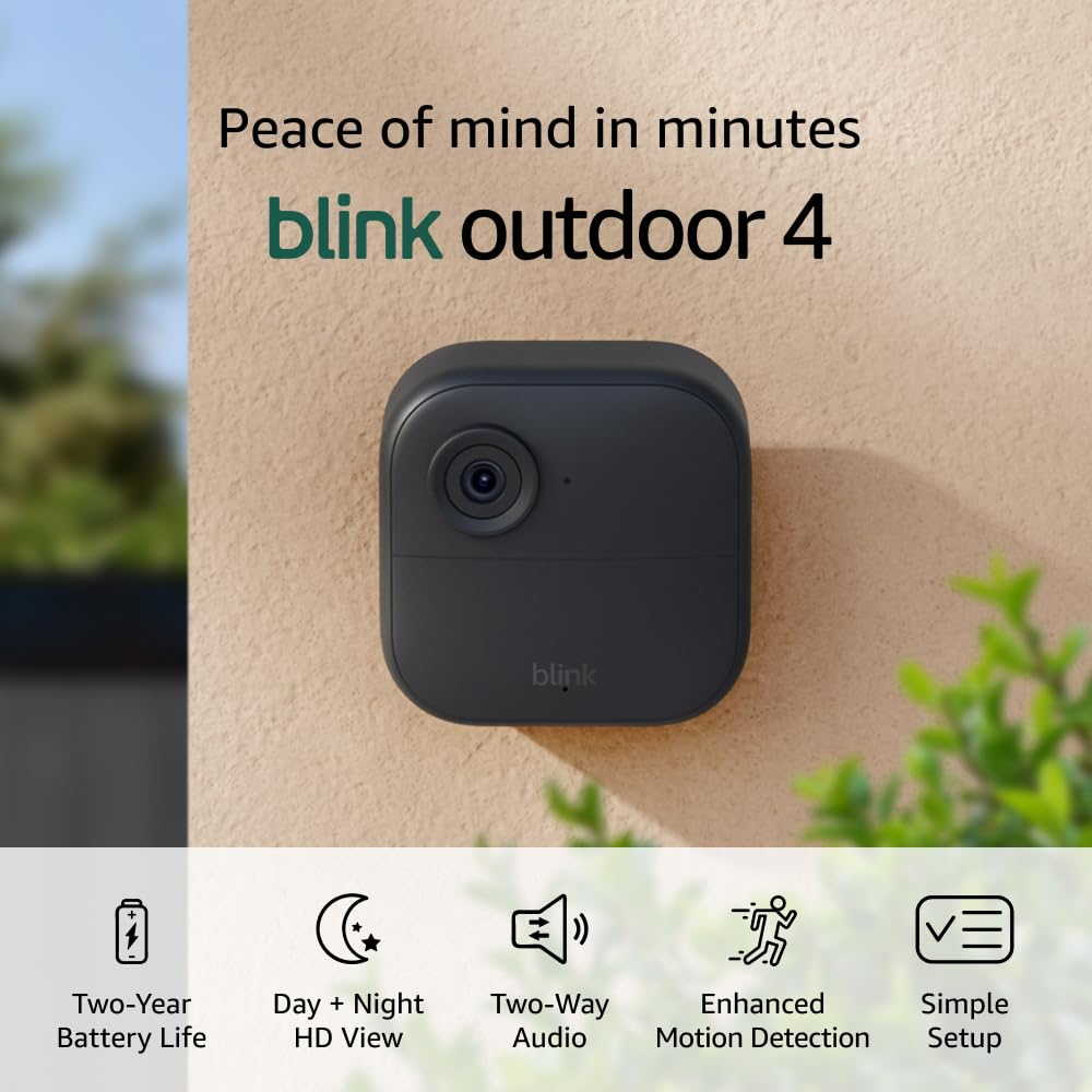 Wire-Free Outdoor Smart Security Camera with 2-Year Battery Life Newest Model