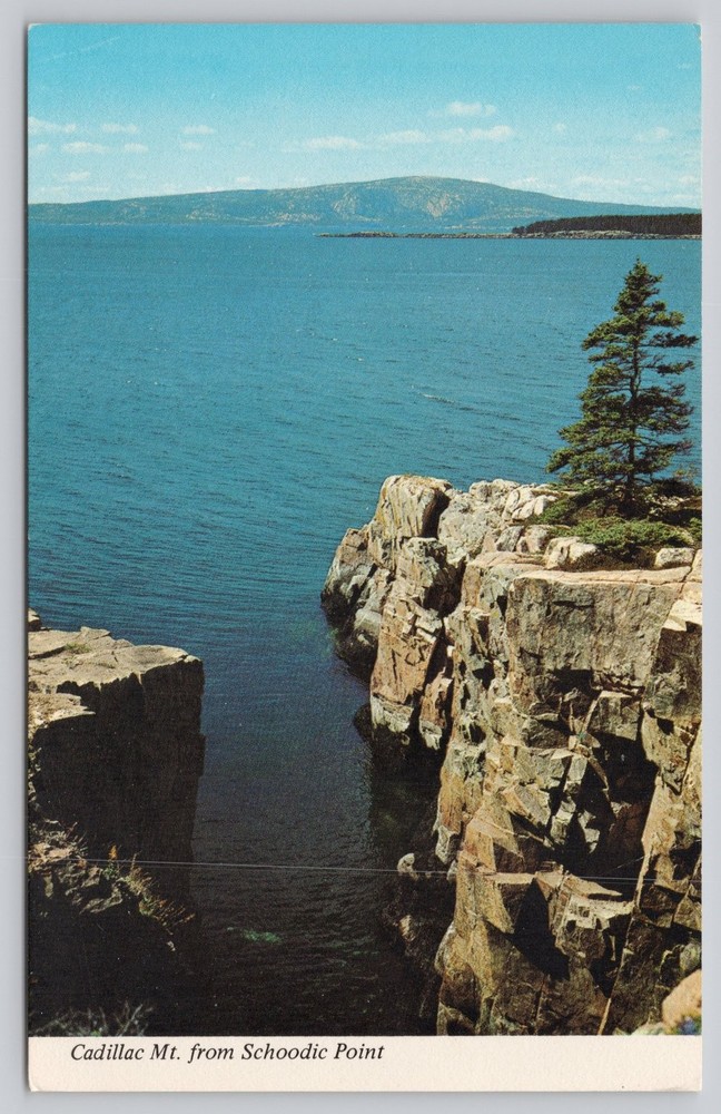 Cadillac Mountain Schoodic Point Acadia National Park Maine Postcard-image
