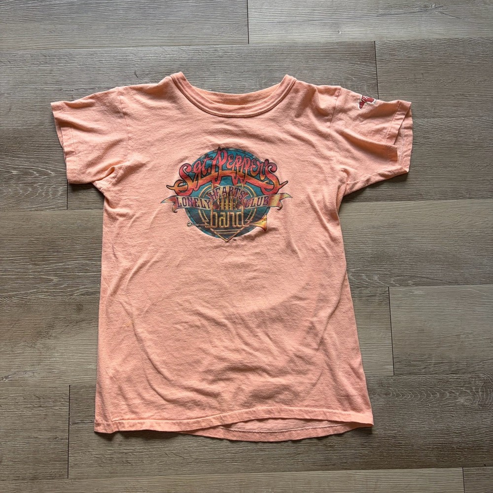 Vintage 70s The Beatles Sgt Pepper’s Movie Promo Tee Shirt Rock Band Men’s Large
