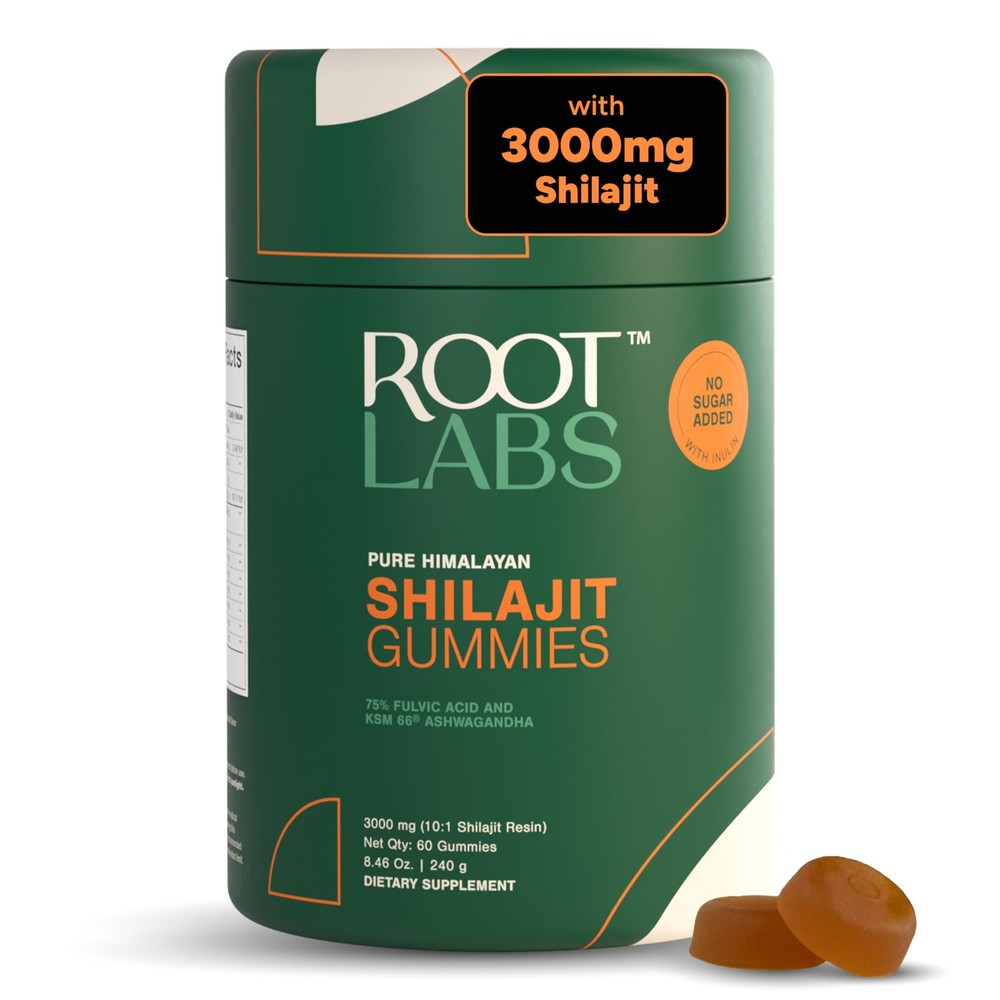 Pure Himalayan Shilajit Gummies with KSM-66 Ashwagandha & Gokshura No Added Sugar