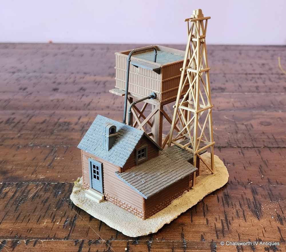 Vintage HO Scale Model Railroad Plastic Plasticville Water Station