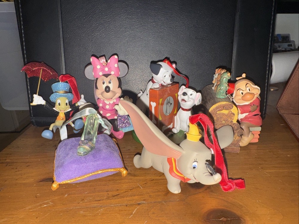 Disney Ornaments Lot of 6  Some Sketchbook Dumbo, Jimmity Cricket Etc
