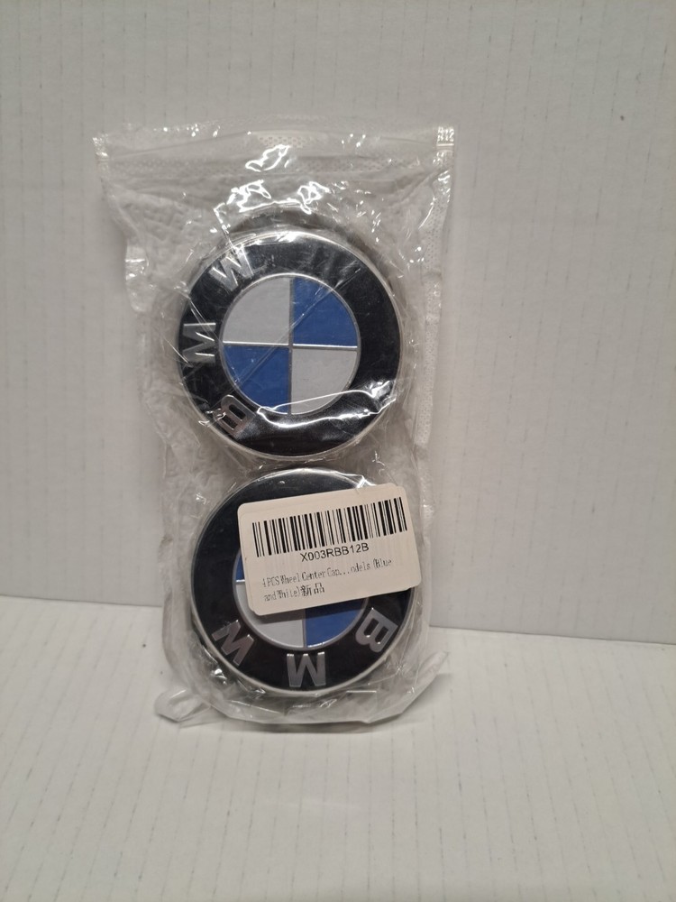 4PCS BMW Set 68mm Center Caps Logo Rim Emblem 4x Hubcaps