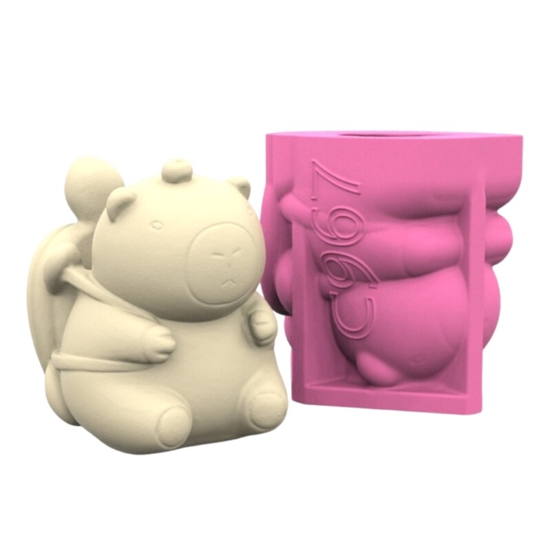 Capybara Shaped Planter Molds for Epoxy Resin DIY Crafts