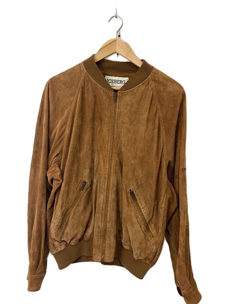 Iceberg Leather Jacket Blouson/48/Suede/Brown 3502