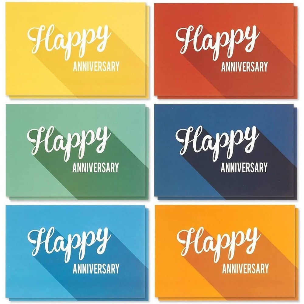 Best Paper Greetings 36 Pack Happy Anniversary Cards Bulk with Envelopes - Wo...