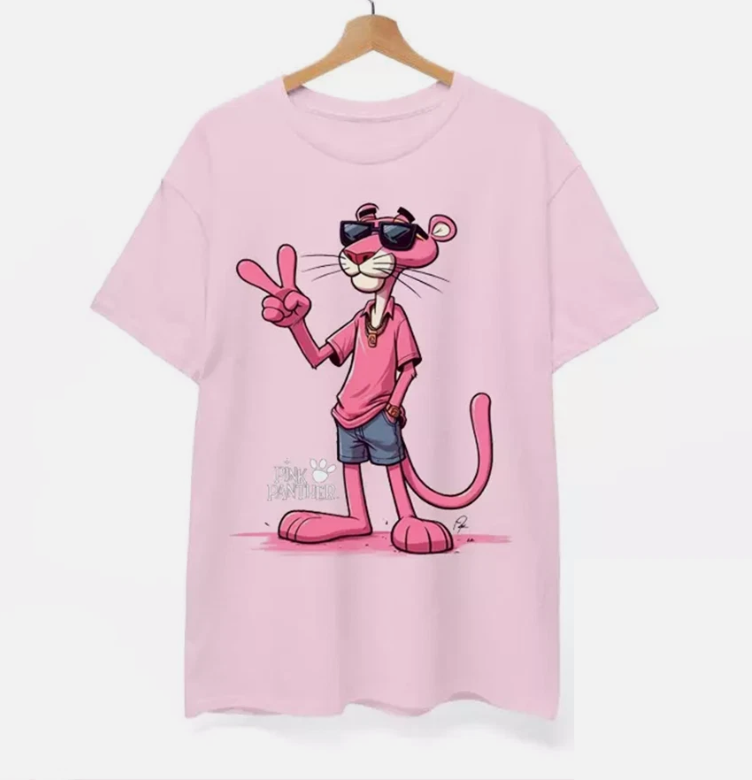 Pink Panther Light Pink Color Shirt All Size S-5XL