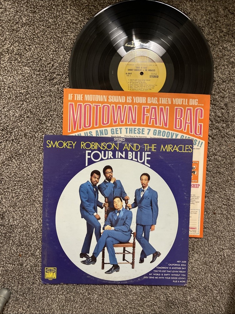 Smokey Robinson and the Miracles-Four in Blue 1969 Orig Vinyl LP Tamla TS297 Vg+
