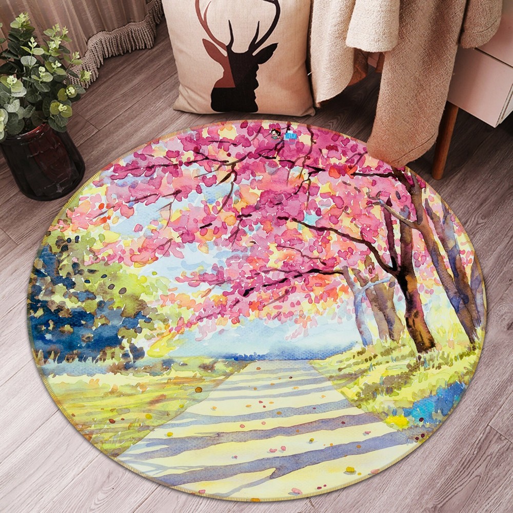 3D Oil Painting Tree NAO4458 Game Rug Mat Elegant Photo Carpet Mat Fay