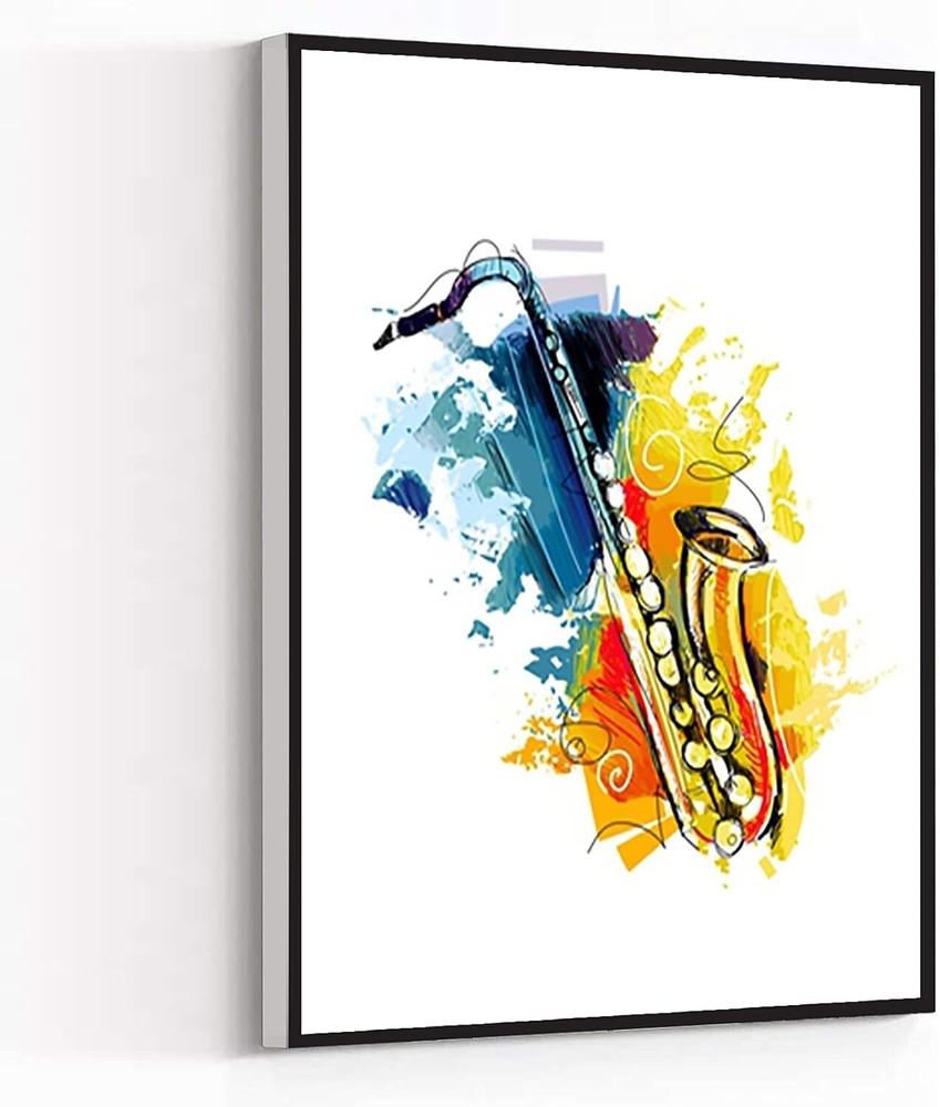 Canvas Wall Art Modern Art Print Abstract Musical Instruments Saxophone Wall Art