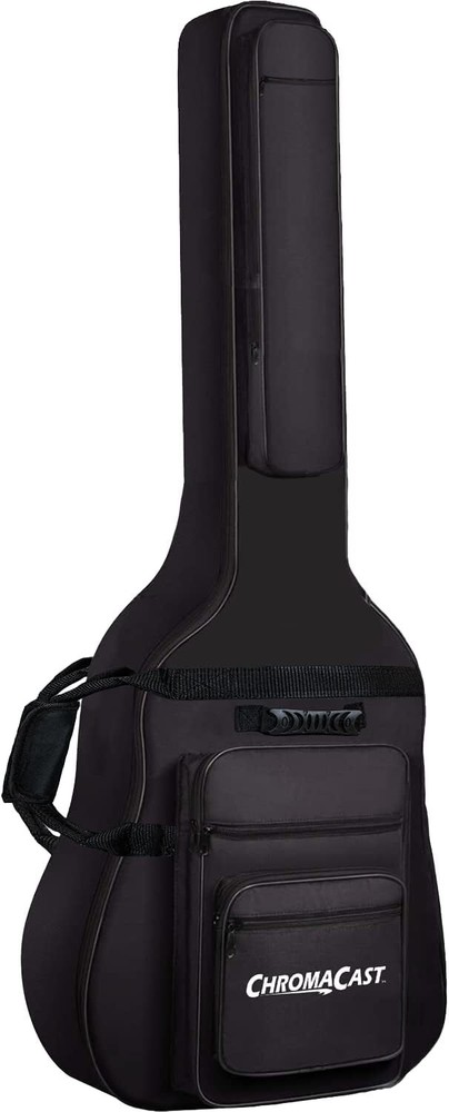 Six Pocket Acoustic Bass Guitar Padded Gig Bag,Black