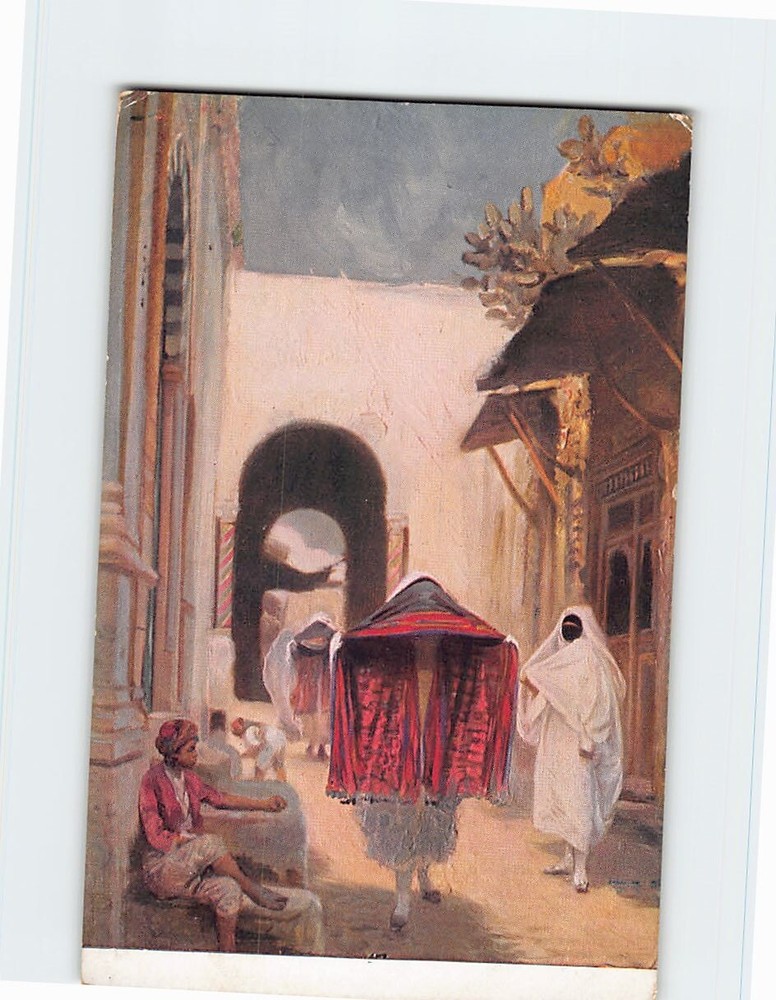 Postcard Women and Man Art Print