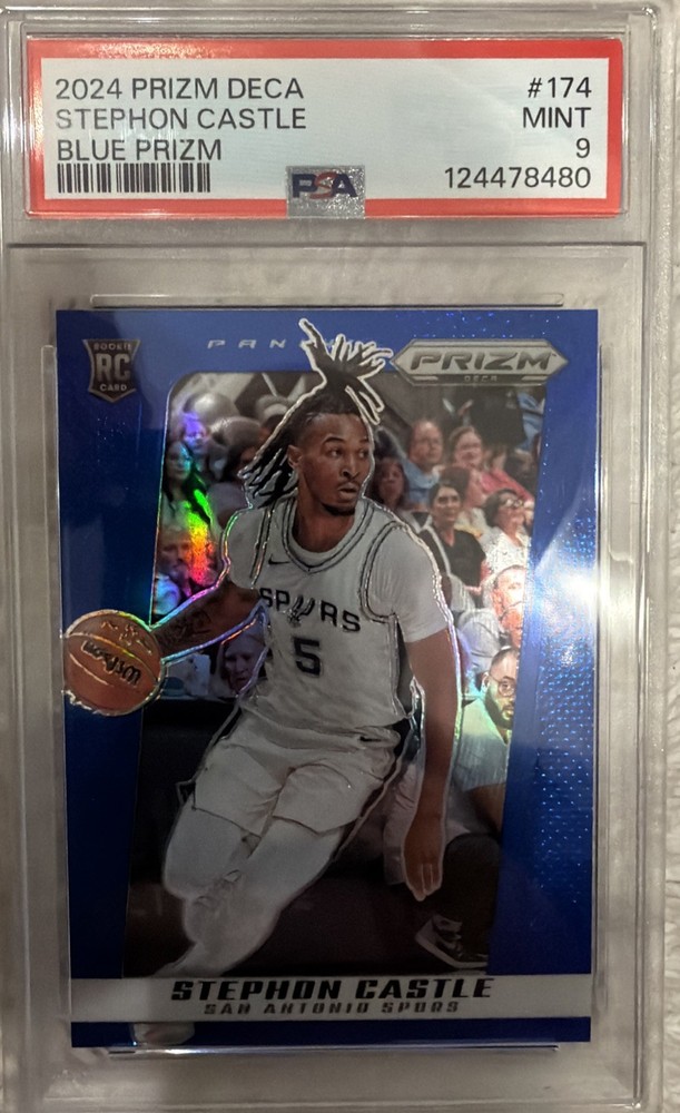 2024-25 Panini Prizm Deca - Stephon Castle #174 Blue Prizm /149 (RC)