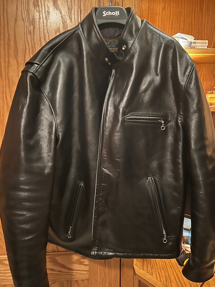 Schott perfecto 641 HH Horsehide Racer Leather Motorcycle Jacket