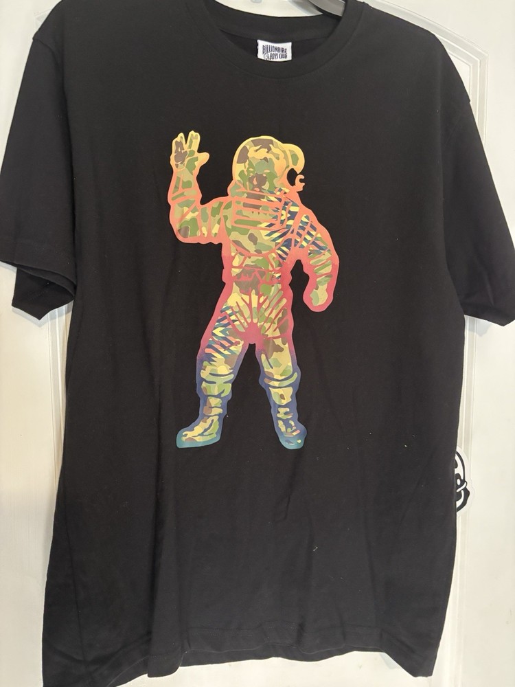Billionaire Boys Club Astronaut Graphic T Shirt Black Size L Abstract BBC Tee-image
