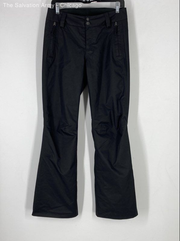 The North Face Womens Black Insulated Zipped Pockets Snow Pants Size Small