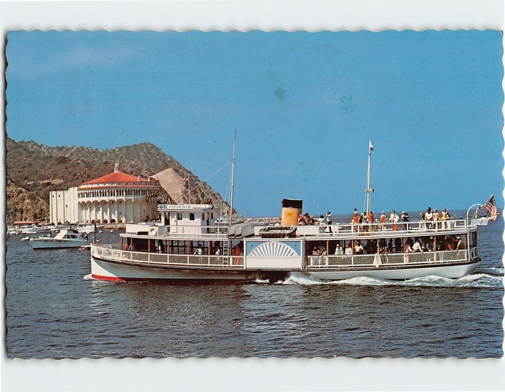 Postcard  Glass-Bottom Boat Santa Catalina Island California